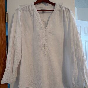 EUC Coldwater Creek Summer Breeze Gauze Pullover - size 1X